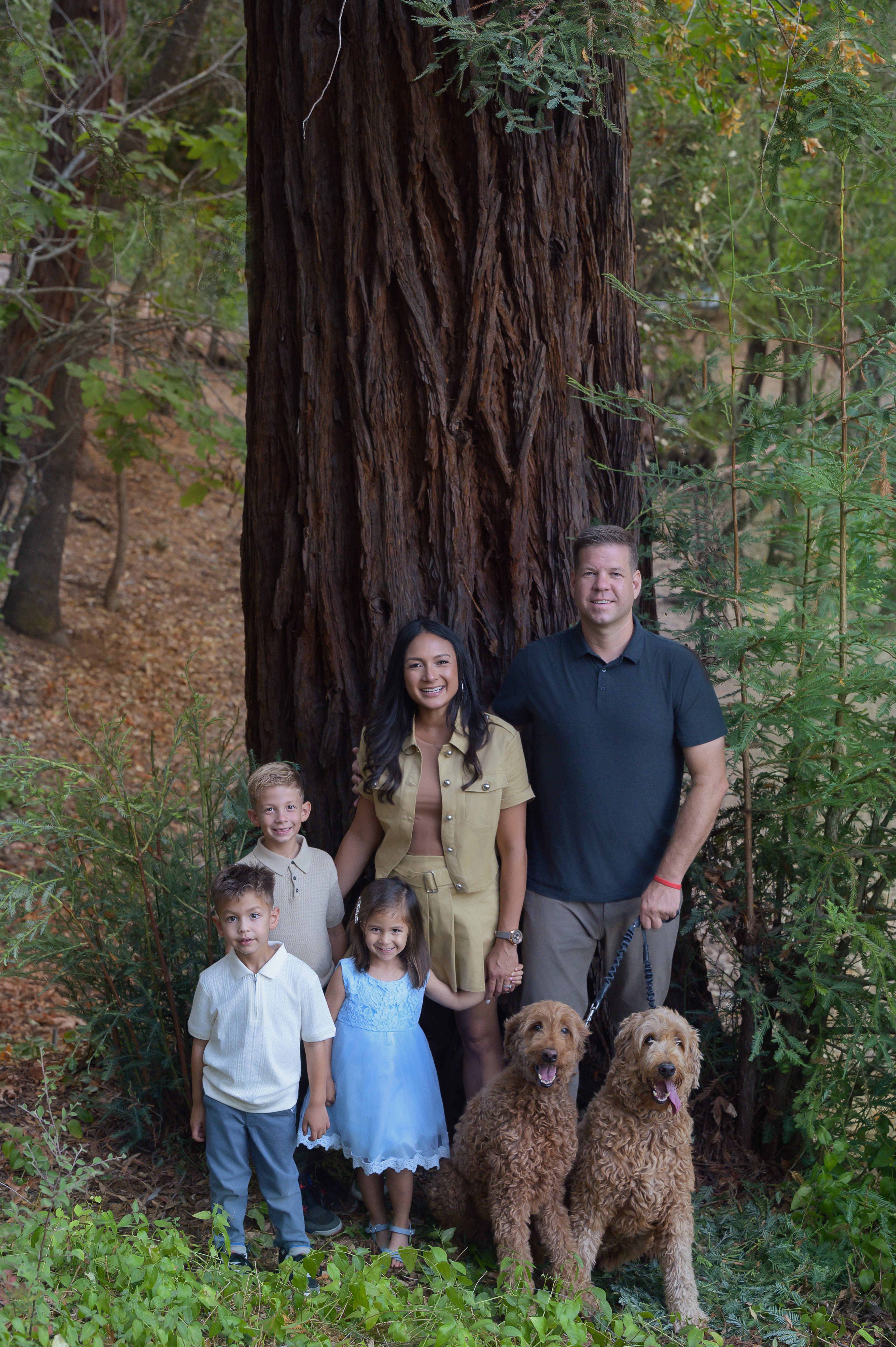 Alina Siert with her family
